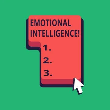 Word writing text Emotional Intelligence. Business concept for Ability to ide Stock Illustration
