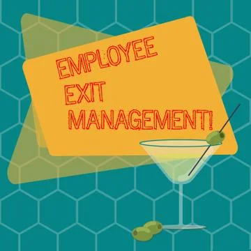 Word writing text Employee Exit Management. Business concept for Separation Stock Illustration