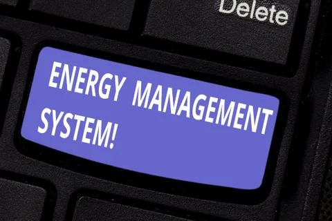 Word writing text Energy Management System. Business concept for Use to monitor Foto stock