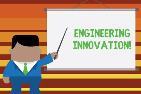 Word writing text Engineering Innovation. Business concept for Process expressed Stockillustratie