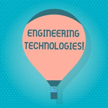 Word writing text Engineering Technologies. Business concept for application  Stockillustratie