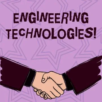 Word writing text Engineering Technologies. Business concept for application  Stock Illustration