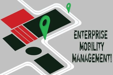 Word writing text Enterprise Mobility Management. Business concept for Approach Stock Illustration
