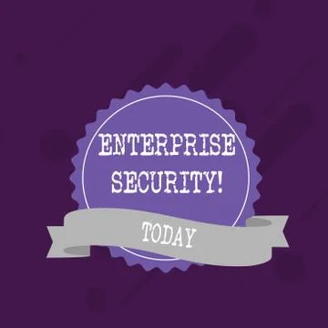 Word writing text Enterprise Security. Business concept for decreasing the risk Stock Illustration