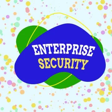 Word writing text Enterprise Security. Business concept for decreasing the risk イラスト素材