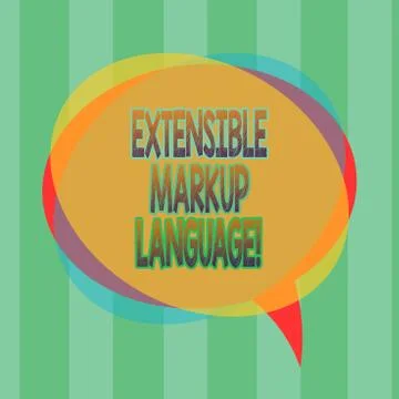 Word writing text Extensible Markup Language. Business concept for computer 스톡 일러스트