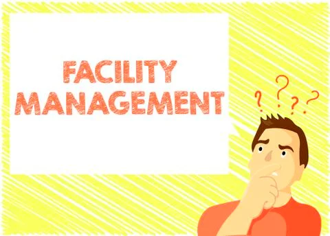 Word writing text Facility Management. Business concept for Multiple Function Stock Illustration