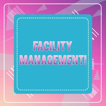 Word writing text Facility Management. Business concept for Multiple Function Stock Illustration