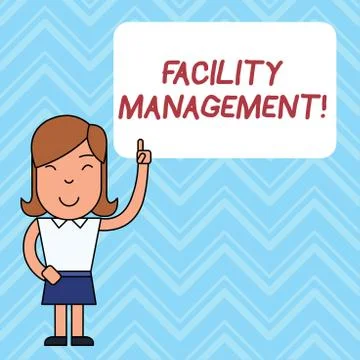 Word writing text Facility Management. Business concept for Multiple Function Stock Illustration