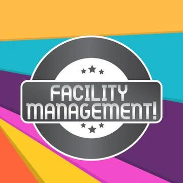 Word writing text Facility Management. Business concept for Multiple Function Stock Illustration
