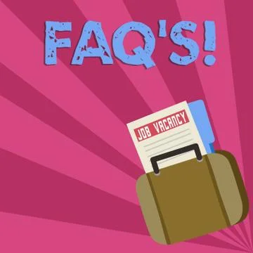 Word writing text Faq S. Business concept for list of questions and answers 스톡 일러스트