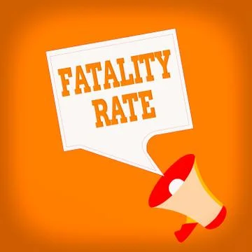 Word writing text Fatality Rate. Business concept for calculated number of Stock Illustration