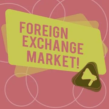 Word writing text Foreign Exchange Market. Business concept for global 库存插图
