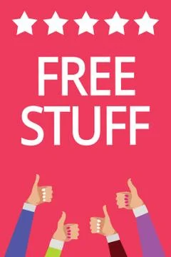 Word writing text Free Stuff. Business concept for Any thing that you can have Illustrazione stock