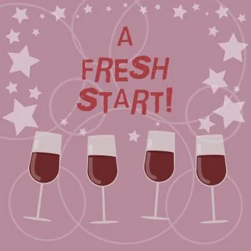 Word writing text A Fresh Start. Business concept for New beginnings changing Stock Illustration