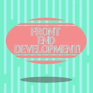 Word writing text Front End Development. Business concept for Altering data to 스톡 일러스트