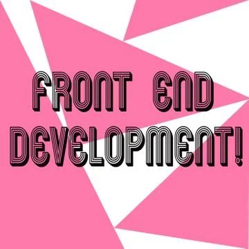 Word writing text Front End Development. Business concept for Altering data to Stock-Illustration