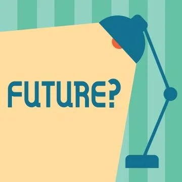 Word writing text Future question. Business concept for Planning for tomorrow Stock Illustration