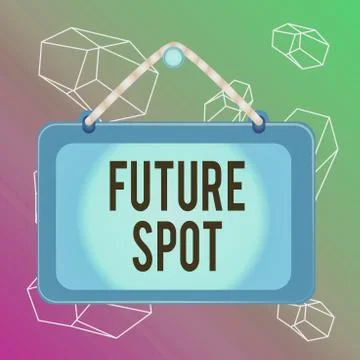 Word writing text Future Spot. Business concept for refers to an action that Stock Illustration