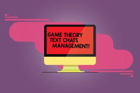 Word writing text Game Theory Social Media Management. Business concept for Stock Illustration