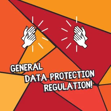 Word writing text General Data Protection Regulation. Business concept for Stock Illustration