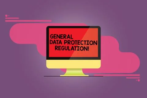 Word writing text General Data Protection Regulation. Business concept for イラスト素材