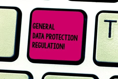 Word writing text General Data Protection Regulation. Business concept for Stockfoto's