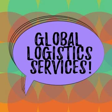 Word writing text Global Logistics Services. Business concept for Connects Stockillustratie