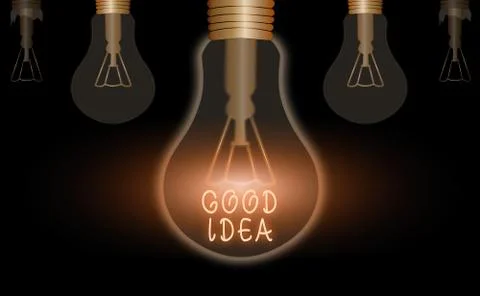 Word writing text Good Idea. Business concept for an excellent suggestion and Stockillustratie