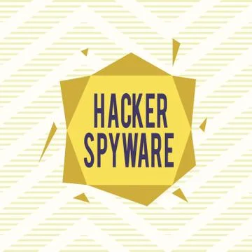 Word writing text Hacker Spyware. Business concept for infiltration software イラスト素材
