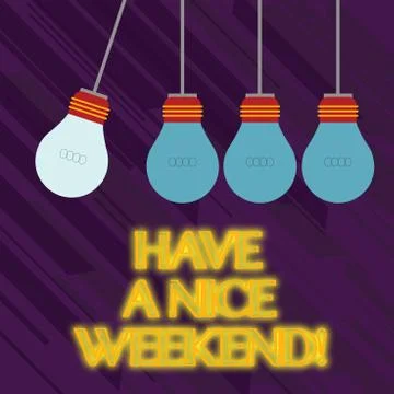 Word writing text Have A Nice Weekend. Business concept for wishing someone that Illustration