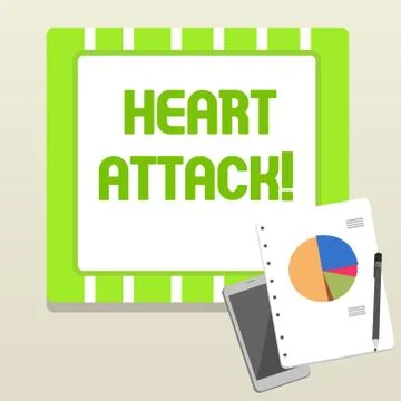 Word writing text Heart Attack. Business concept for sudden occurrence of Stock Illustration