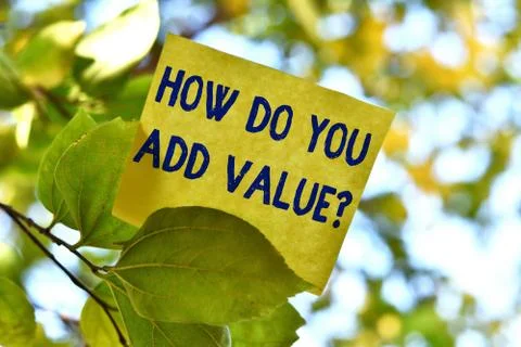 Word writing text How Do You Add Value Question. Business concept for improve 스톡 사진