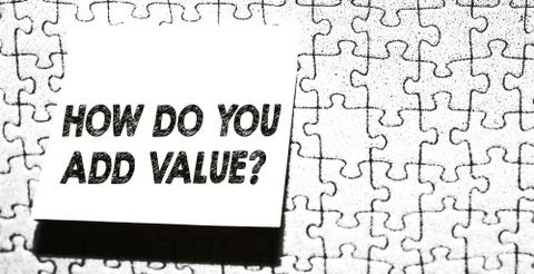 Word writing text How Do You Add Value Question. Business concept for improve Stock Photos