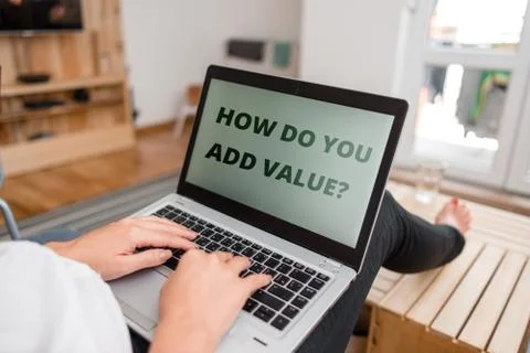 Word writing text How Do You Add Value Question. Business concept for improve Stock Photos
