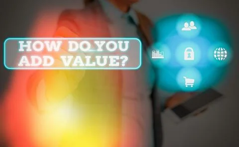 Word writing text How Do You Add Value Question. Business concept for improve 스톡 사진