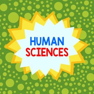 Word writing text human Sciences. Business concept for studies the social and Stock Illustration