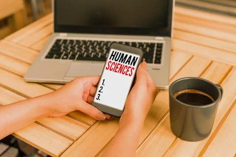 Word writing text human Sciences. Business concept for studies the social and Stock Photos