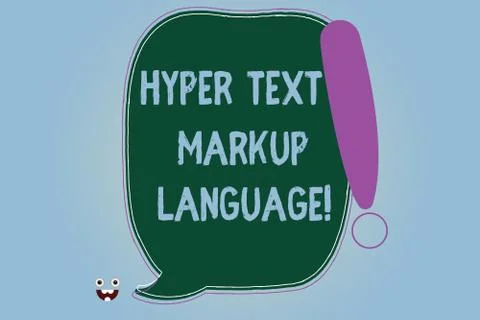 Word writing text Hyper Text Markup Language. Business concept for Standard Stock Illustration