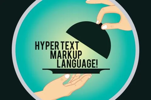 Word writing text Hyper Text Markup Language. Business concept for Standard 스톡 일러스트