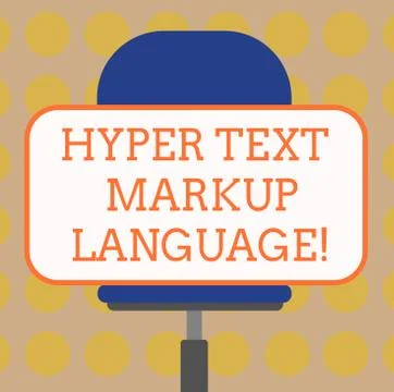 Word writing text Hyper Text Markup Language. Business concept for Standard Stock-Illustration
