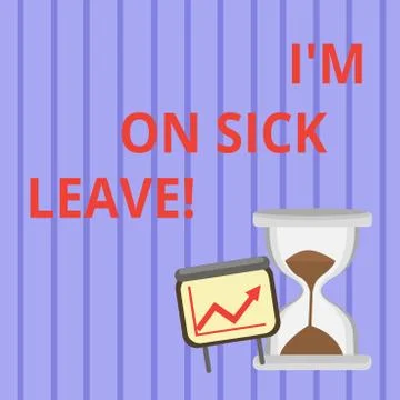 Word writing text I M On Sick Leave. Business concept for absence from work s Stockillustratie