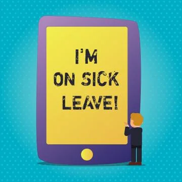 Word writing text I M On Sick Leave. Business concept for absence from work s Stockillustratie