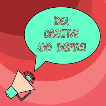 Word writing text Idea Creative And Inspire. Business concept for Inspiration Illustrazione stock