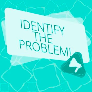 Word writing text Identify The Problem. Business concept for diagnosing the Stock Illustration