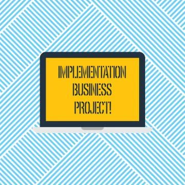 Word writing text Implementation Business Project. Business concept for process イラスト素材