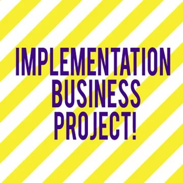 Word writing text Implementation Business Project. Business concept for process 스톡 일러스트
