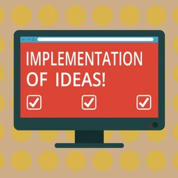 Word writing text Implementation Of Ideas. Business concept for Execution of イラスト素材