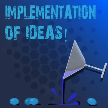 Word writing text Implementation Of Ideas. Business concept for Execution of Stock Illustration