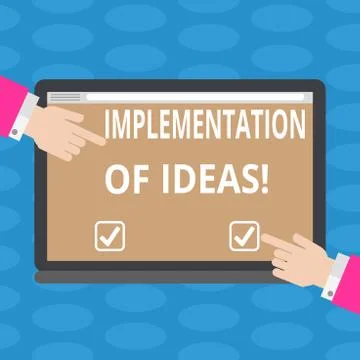 Word writing text Implementation Of Ideas. Business concept for Execution of イラスト素材